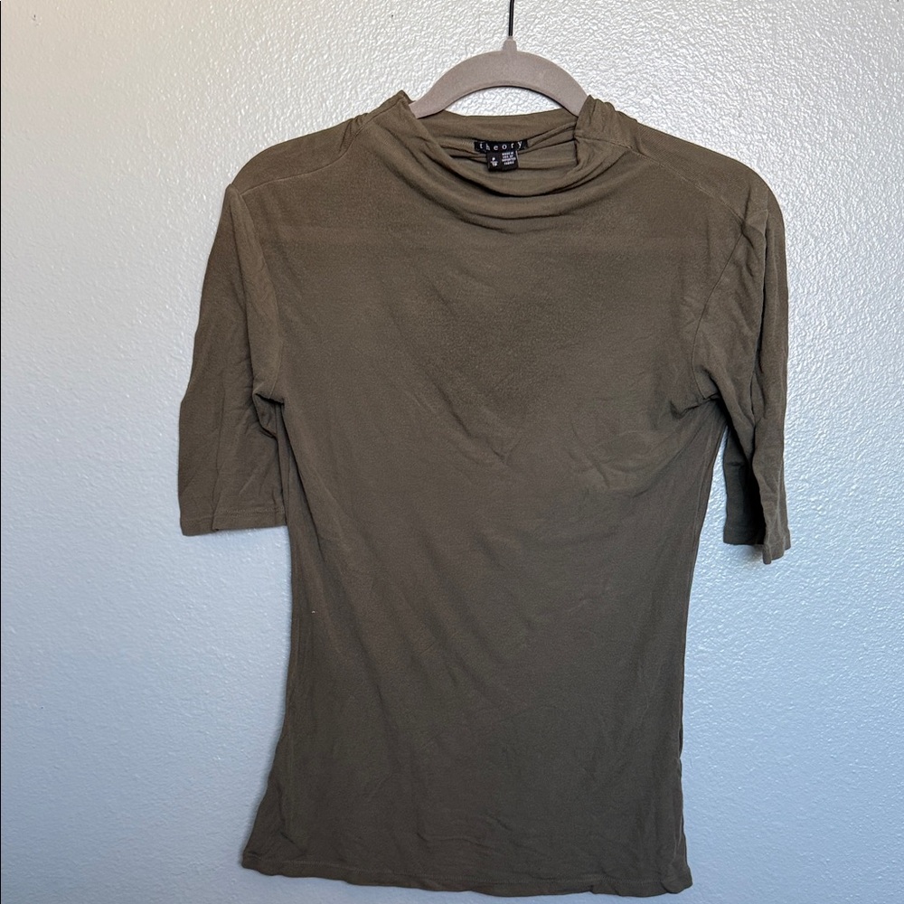Theory small Khaki Short Sleeve Women's Tee